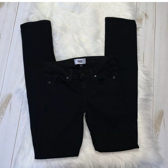 PAIGE Denim Skyline Straight Jeans Black Shadow - Picture 2 of 8